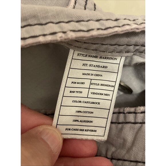 Buckle Black Standard Fit Cargo Shorts Mens 27W 23L Gray Chambray Magic Outdoors - Picture 5 of 13